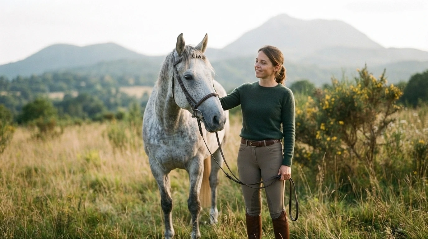 Cours d'équitation à Blot-l'Église, Puy-de-Dôme