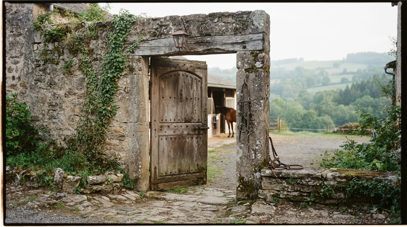 Entrée du Ferme équestre Jolinka, centre équestre à Blot-l'Église